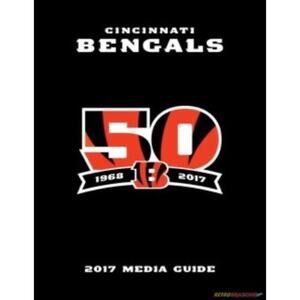 Cincinnati Bengals 2017 Media Guide 50th Anniversary Cover On 12x8in Metal Sign